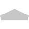 Ekena Millwork Peaked Cap Smooth Architectural PVC Combination Pediment, 36"W x 15-7/8"H x 2-3/4"P (Pitch 6/12) PEDPC036X160PKC00 - alternate 4